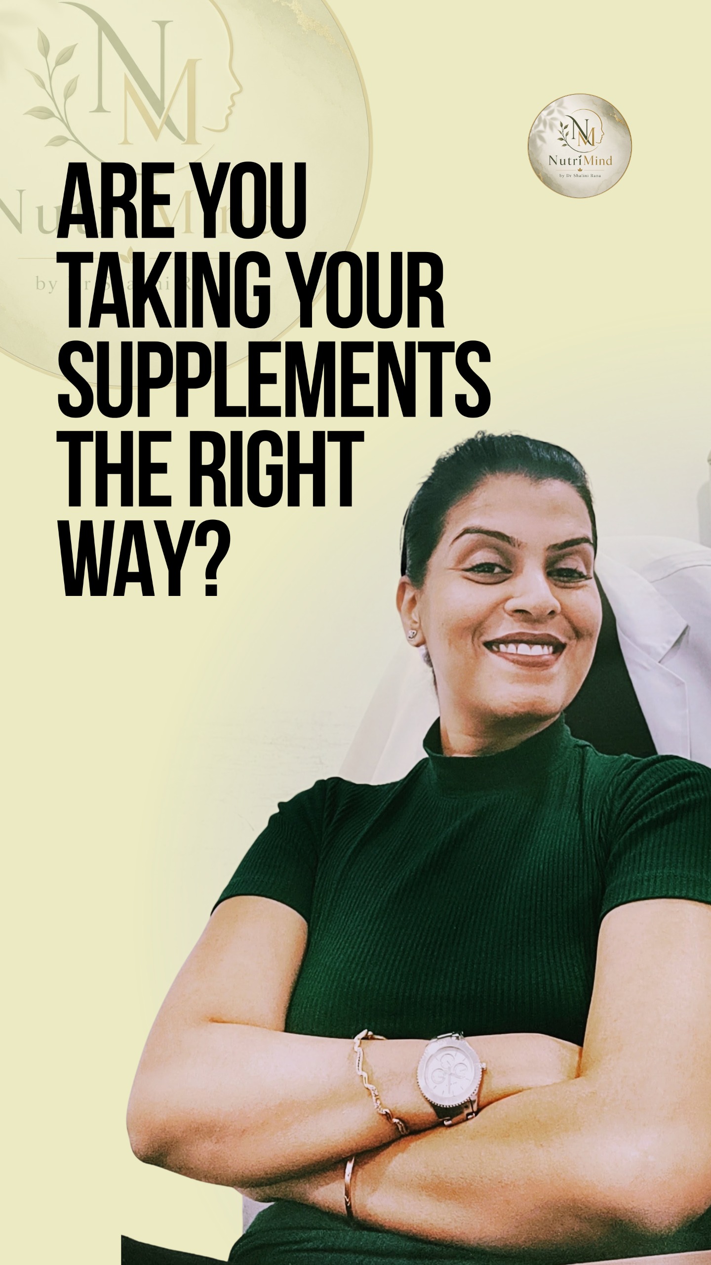 Supplements Timing Guide by Dr. Shalini Rana