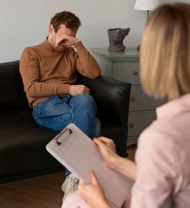 Calm mental wellness counseling consultation